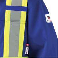 7706T Combinaison ignifuge FR-Tech avec fermetures &agrave; glissi&egrave;re aux jambes, Taille 40 (grand taille), Bleu royal, 9,7 cal/cm² Equipex