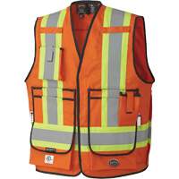 7732 FR-Tech&reg; Flame-Resistant Arc Surveyor's Vest, Small, High Visibility Orange, 9.7 cal/cm² Equipex