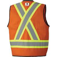 7732 FR-Tech&reg; Flame-Resistant Arc Surveyor's Vest, Small, High Visibility Orange, 9.7 cal/cm² Equipex