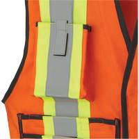 7732 FR-Tech&reg; Flame-Resistant Arc Surveyor's Vest, Small, High Visibility Orange, 9.7 cal/cm² Equipex