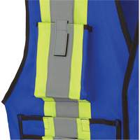 7733 FR-Tech&reg; Flame-Resistant Arc Surveyor's Vest, Small, Royal Blue, 9.7 cal/cm² Equipex