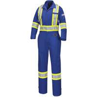 7704W Combinaison FR-Tech ignifuge/contre les arcs pour femme, Taille T-petit, Bleu royal, 10 cal/cm² Equipex