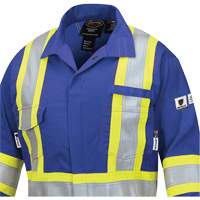 7704W Combinaison FR-Tech ignifuge/contre les arcs pour femme, Taille T-petit, Bleu royal, 10 cal/cm² Equipex