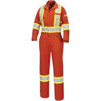 7702W Combinaison FR-Tech ignifuge/contre les arcs pour femme, Taille T-petit, Orange haute visibilit&eacute;, 10 cal/cm² Equipex