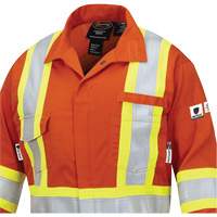 7702W Combinaison FR-Tech ignifuge/contre les arcs pour femme, Taille T-petit, Orange haute visibilit&eacute;, 10 cal/cm² Equipex