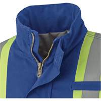 5523 Flame-Resistant Safety Parka, Small, Royal Blue, 58 cal/cm² Equipex