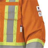5533 Flame-Resistant Safety Parka, Small, High Visibility Orange, 58 cal/cm² Equipex