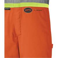 5534A Flame-Resistant Quilted Safety Overalls, Small, Orange Equipex