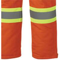 5534A Flame-Resistant Quilted Safety Overalls, Small, Orange Equipex