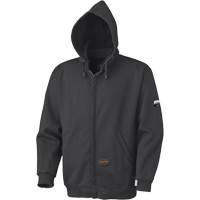 337 Flame-Resistant Zip Style Hoodie, Men's, X-Small, Black, 22 cal/cm² Equipex