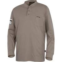 331 Chandail Henley en tricot interlock ignifuge, Petit, Beige Equipex