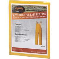577P Storm Master&reg; Bib Pants, Small, Polyester/PVC, Yellow Equipex