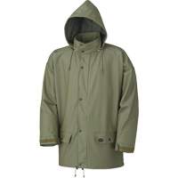 D7000 Stretch Rain Jacket, Polyurethane, X-Small, Green Equipex