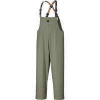 D7020 Dry King&reg; Stretch Bib Pants, X-Small, Polyurethane, Green Equipex
