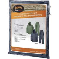 583 Rain Suit, Polyester/PVC, Small, Green Equipex