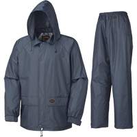 883 Rain Suit, Polyester/PVC, Small, Navy Blue Equipex