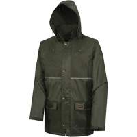 D8120J Nailhead Ripstop Tree Planter Hooded Jacket, Polyester/PVC, X-Small, Green Equipex