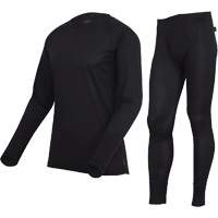 D2200A Premium Quick-Dry & Moisture-Wicking Underwear Set, Men's, X-Small, Black Equipex