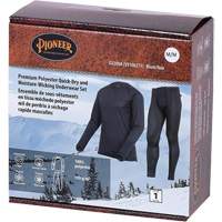 D2200A Premium Quick-Dry & Moisture-Wicking Underwear Set, Men's, X-Small, Black Equipex