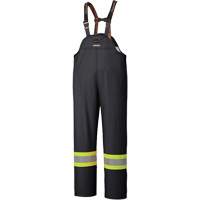 5895BK Flame-Resistant Waterproof Stretch Bib Pants, X-Small, Black Equipex