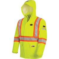 5881 Manteau de pluie ignifuge et protection contre les &eacute;clats d'arc &eacute;lectrique, T-petit, Jaune haute visibilit&eacute;, 10 cal/cm² Equipex
