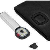 5678 Knit Toque with LED Headlight, Fleece Lining, One Size, Black Equipex