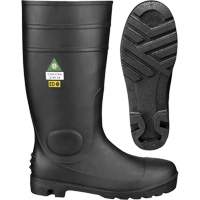 1022 Bottes de s&eacute;curit&eacute;, PVC, Embout Acier, Pointure 10, Semelle R&eacute;sistant aux perforations Equipex