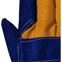 630 Gants d'appareilleur isol&eacute;s bleus, Taille unique, Paume en Cuir de vache refendu, Doublure en Boa Equipex
