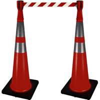 2308 Traffic Cone Topper with 10' Barricade Tape Equipex