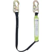 SA-6400-4 Shock Absorbing Lanyard, 4', Snap Hook Center, Snap Hook Leg Ends, Polyester Equipex