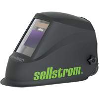 WHM2000 Casque de soudage ADF de la s&eacute;rie Advantage Plus, 3,94" lo x 2,36" la Champ de vision, Noir/Vert Equipex