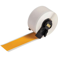 Multi-Purpose Label Tape, Vinyl, Yellow, 1" Width Equipex