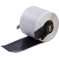Multi-Purpose Label Tape, Vinyl, Black, 1.9" Width Equipex