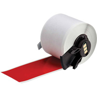 Multi-Purpose Label Tape, Vinyl, Red, 1.9" Width Equipex