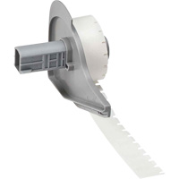 Harsh Environment Multi-Purpose Labels, Polyester, 0.35" L x 0.2" H, Black on Clear Equipex