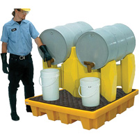 Ultra-Drum Rack 2-Drum Containment System without Drain, 53" L x 53" W x 44.8" H, 1500 US gal. Capacity Equipex