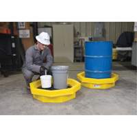 Ultra-Drum Tray&reg; with Grating, 32" L x 32" W x 8.1" H, 21.1 US gal. Spill Capacity Equipex