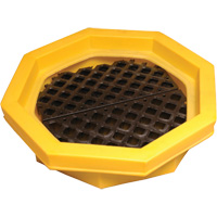 Ultra-Drum Tray&reg; with Grating, 32" L x 32" W x 8.1" H, 21.1 US gal. Spill Capacity Equipex