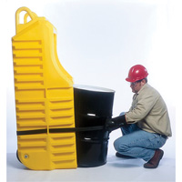 Chariot pour baril, 26,5'' lo x 26,5'' la x 5'' h, Cap. de d&eacute;versement 800 gal. US Equipex