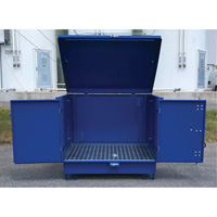 Ultra-Hard Top S4 Steel Spill Pallet, 61" L x 54.4" W x 52" H, 4700 lbs. Load Capacity Equipex