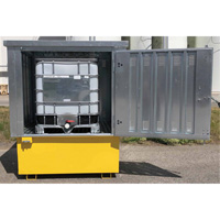 Steel Ultra-IBC Hard Top, 71.1" L x 83.1" W x 66.3" H, 5640 lbs. Load Capacity Equipex