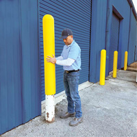 Ultra-Post Protector, 4" dia. x 52" l, Jaune Equipex