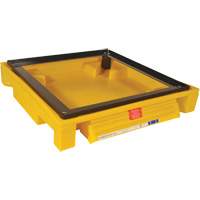 Single Drum Ultra-Safety Cabinet Bladder System&reg;, 37.8" L x 37.8" W x 6.3" H, 1500 lbs. Load Capacity Equipex