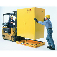 Double Drum Ultra-Safety Cabinet Bladder System&reg;, 63" L x 38.5" W x 6.3" H, 3000 lbs. Load Capacity Equipex