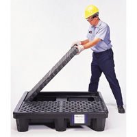 4-Drum Economy Ultra-Spill Pallet&reg;, 66 US gal. Spill Capacity, 53" x 53" x 11.8" Equipex