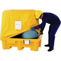 2-Drum Spill Pallet Pullover Cover Equipex