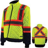 Manteau pour installations frigorifiques, Polyester, Orange haute visibilit&eacute;, Petit Equipex