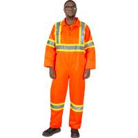 Combinaison de s&eacute;curit&eacute; non doubl&eacute;e, Petit, Orange haute visibilit&eacute; Equipex