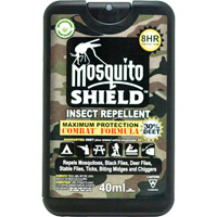 Insectifuge de format poche Mosquito Shield, DEET &agrave; 30 %, Vaporisateur, 40 ml Equipex