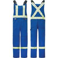 Westex&reg; DH Antistatic 6.5 oz. Flame Resistant Bib Pants, Small, Royal Blue Equipex